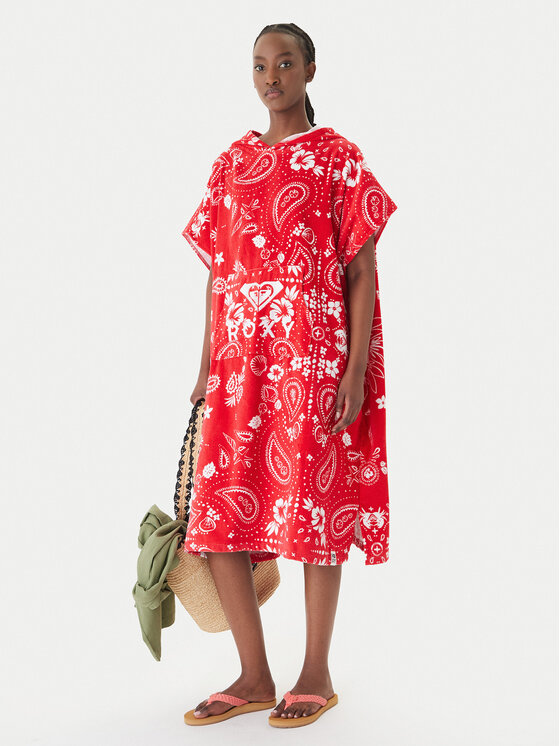 Roxy Roxy Poncho Stay Magical ERJAA04433 Rosso Regular Fit