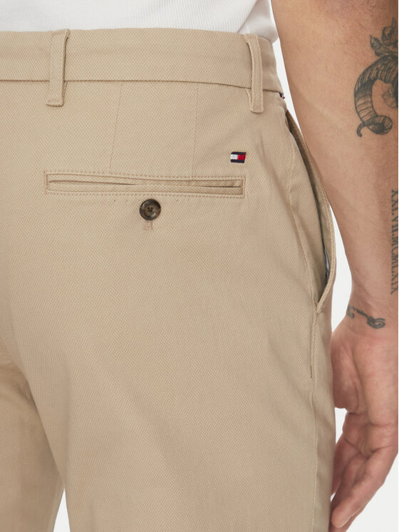 Tommy Hilfiger Tommy Hilfiger Chino Denton MW0MW37717 Bež Slim Fit