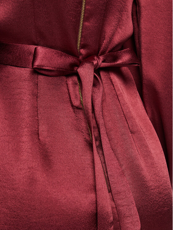 Closet London Closet London Haljina za svaki dan D8551 Tamnocrvena Regular Fit