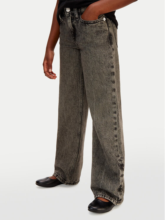 Calvin Klein Jeans Calvin Klein Jeans Džinsai IG0IG03055 Pilka Wide Leg