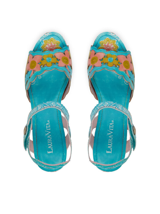 Laura Vita Laura Vita Босоніжки Framboiseo 34 Бірюзовий