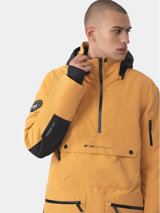 4F 4F Μπουφάν για snowboard 4FAW23TTJAM290 Πορτοκαλί Regular Fit