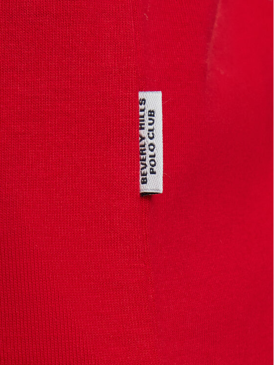 Beverly Hills Polo Club Beverly Hills Polo Club T-krekls P-SS26W-TS516518 Sarkans Regular Fit
