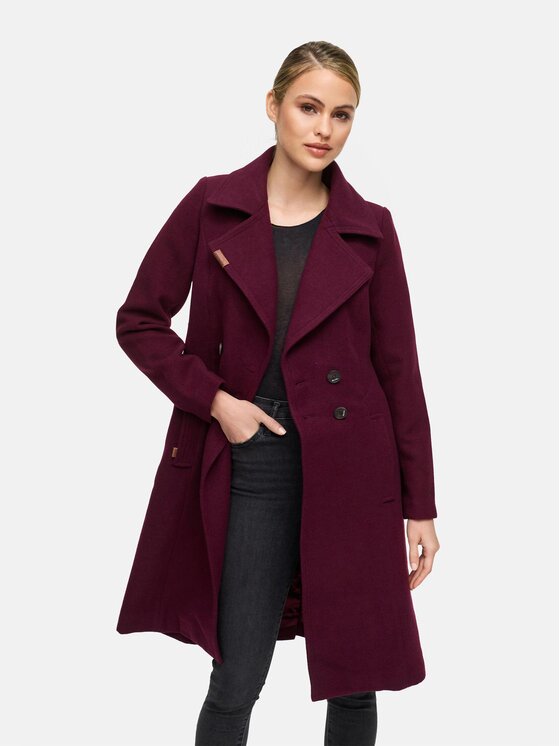 Navahoo Navahoo Kurtka zimowa Wooly Czerwony Regular Fit