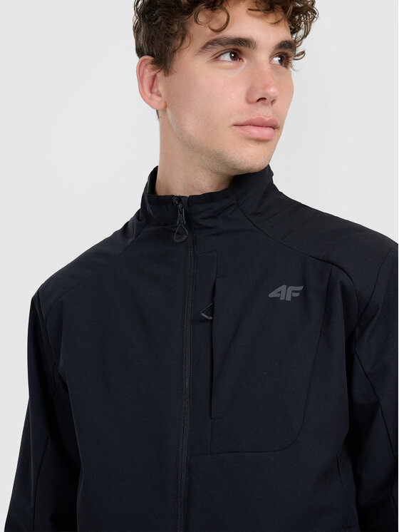 4F 4F Kurtka wielofunkcyjna HALNY Czarny Regular Fit