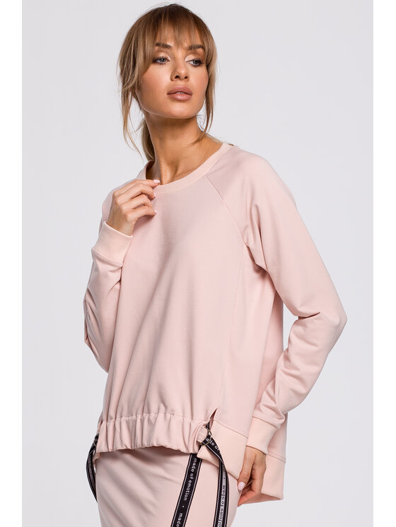 Made of Emotion Made of Emotion Felpa M492 Rosa Ahletic Fit