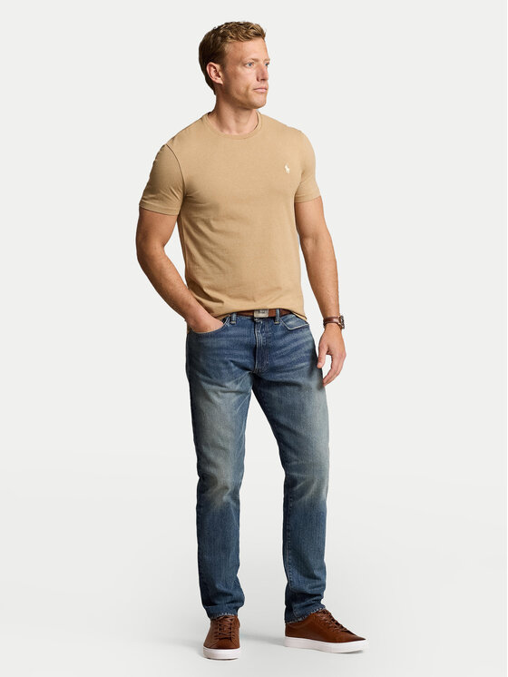Polo Ralph Lauren Polo Ralph Lauren Póló 710671438329 Bézs Custom Slim Fit