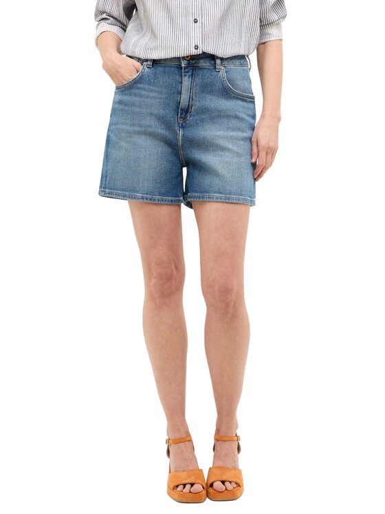 Mustang Mustang Pantaloncini di jeans Style Charlotte Shorts Blu Mom Fit