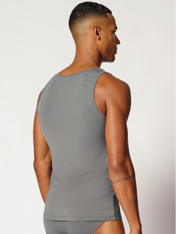 Skiny Skiny T-Shirt 81423 Srebrny Slim Fit