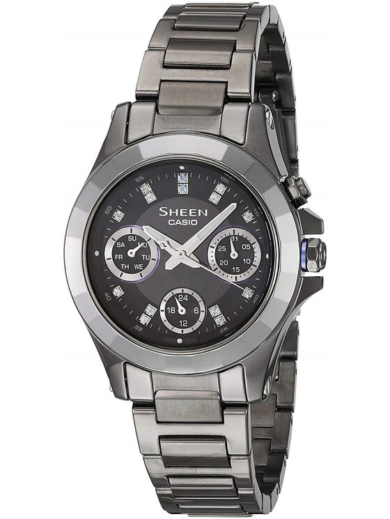 Casio Casio Zegarek SHE-3503BD-1AER Srebrny