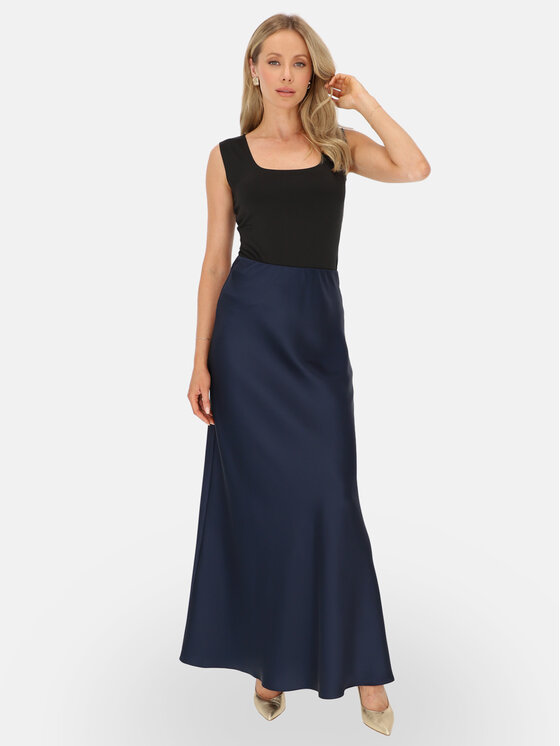 L’AF L’AF Spódnica maxi Kelli Granatowy Regular Fit
