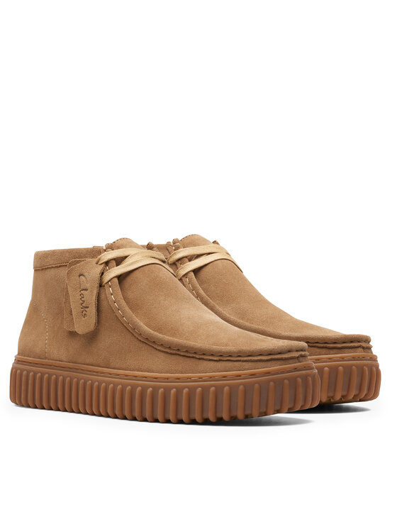 Clarks Clarks Gležnjarji Torhill Hi 26173663 Rjava