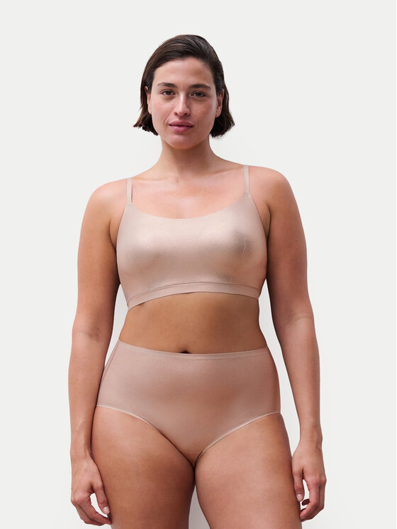 Chantelle Chantelle Kõrge värvliga klassikalised aluspüksid Soft Stretch C11DC7 Beež