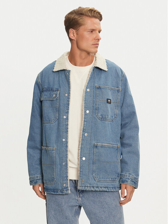 Vans Džínsová bunda Drill Chore VN000K4X Modrá Regular Fit