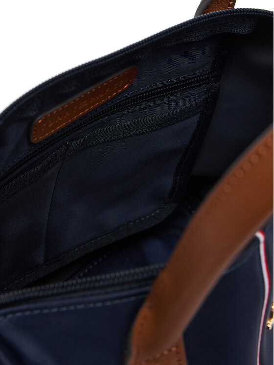 Tommy Hilfiger Tommy Hilfiger Táska Popette Mini Tote Corp AW0AW17707 Sötétkék