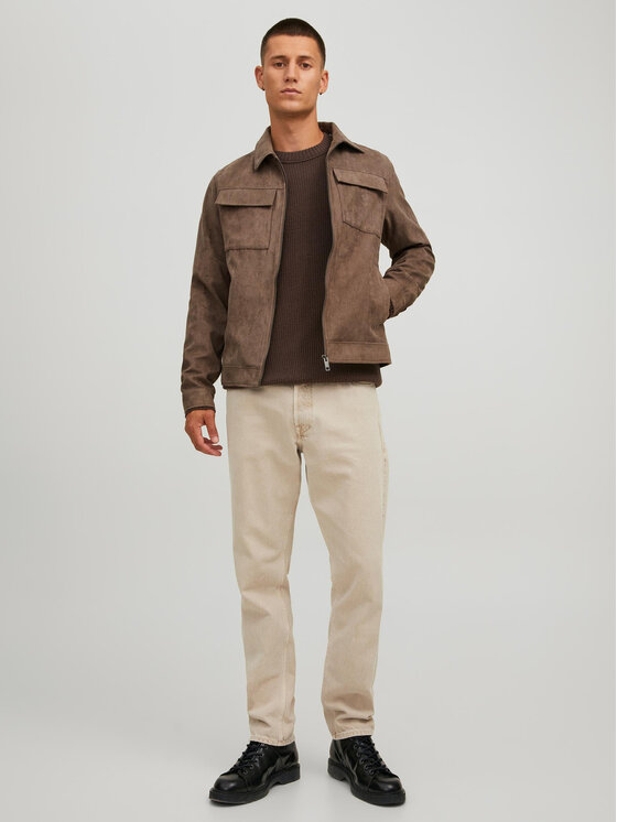 Jack & Jones Jack & Jones Bunda z imitácie kože Payton 12213082 Hnedá Regular Fit