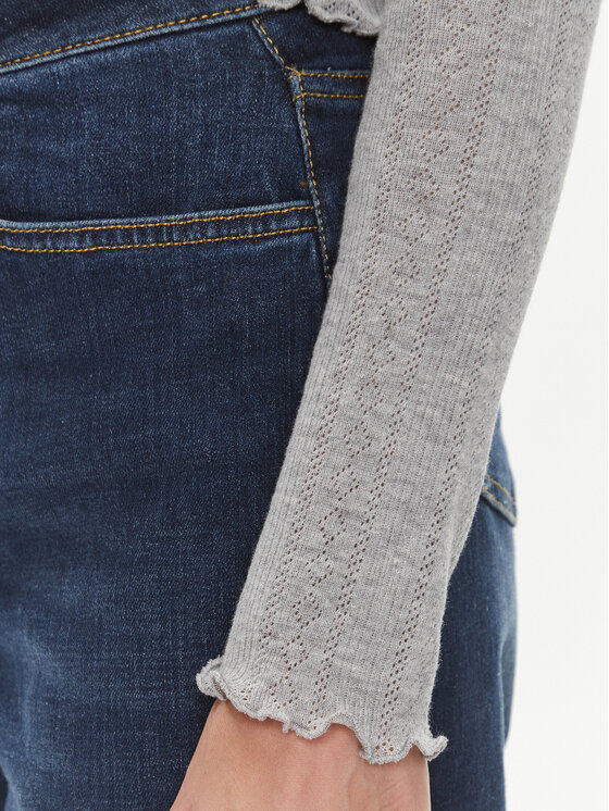 Noisy May Noisy May Bluse Judy 27030919 Grau Slim Fit