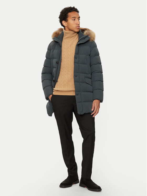 Hetregó Hetregó Kurtka puchowa Parker 8N436M Zielony Regular Fit