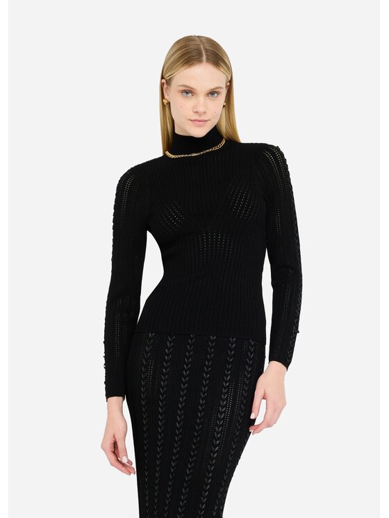 Liu Jo Liu Jo Cardigan CF5087MS46M22222 Nero Slim Fit