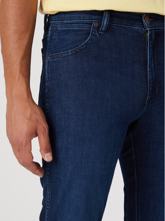 Wrangler Wrangler Jeansy Larston W18S74Y88 112331092 Granatowy Slim Taper Fit