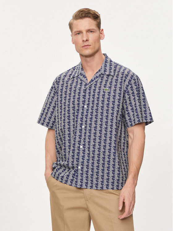 Lacoste Lacoste Marškiniai CH8792 Ruda Regular Fit