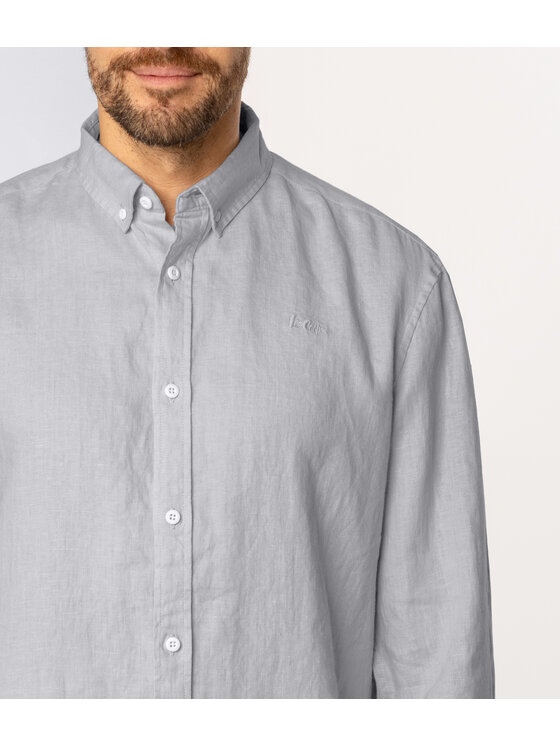 Lee Cooper Lee Cooper Koszula RODOS 2020 Szary Comfort Fit