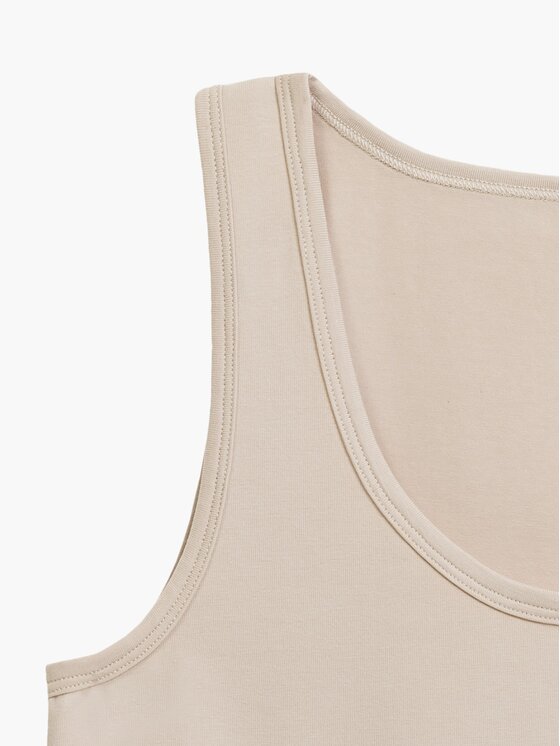 Atlantic Atlantic Top basic Beżowy Regular Fit