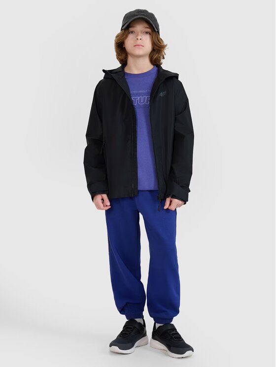 4F 4F Prechodná bunda 4FJWSS25TTJAU0741-20S Čierna Regular Fit