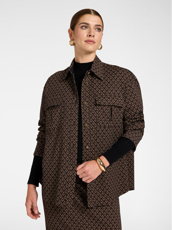 Elena Mirò Elena Mirò Koszula 5010Z100045N001 Czarny Regular Fit