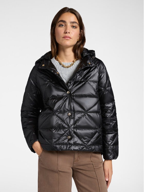 Elena Mirò Elena Mirò Giubbotto piumino F893P000146N033 Nero A-Line Fit