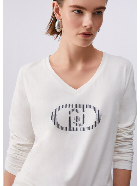 Liu Jo Liu Jo T-shirt TA6053JS003P9289 Bianco Regular Fit