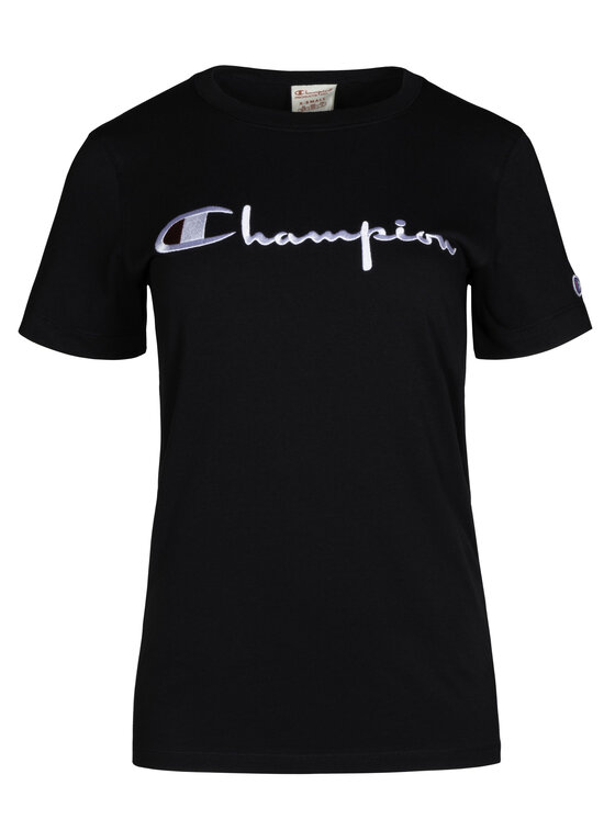 Champion Champion Marškinėliai 111237 Juoda Regular Fit