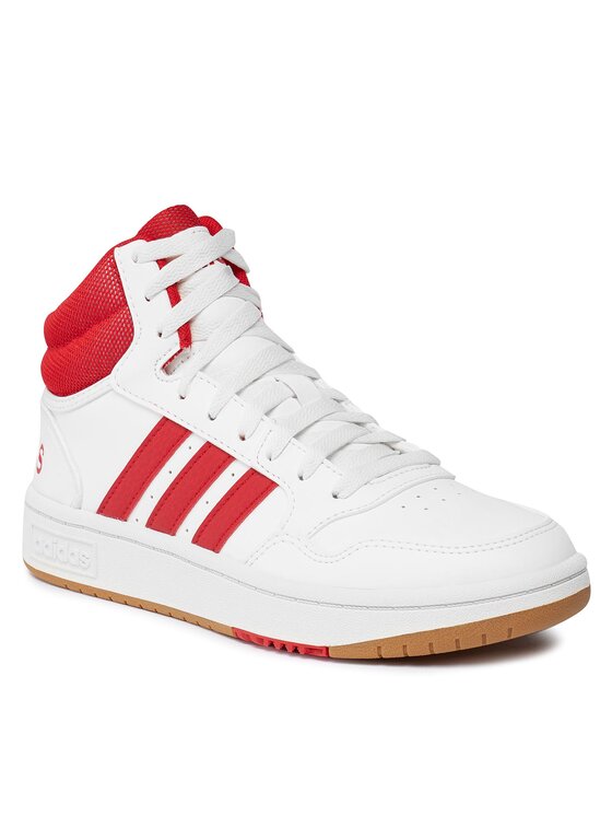 adidas Παπούτσια Hoops 3.0 Mid Lifestyle Basketball Classic Vintage Shoes IG5569 Λευκό