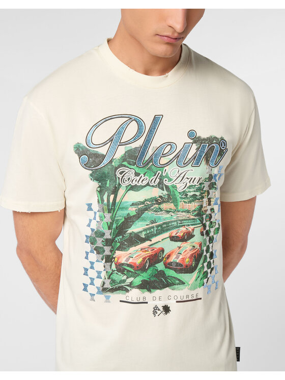 PHILIPP PLEIN PHILIPP PLEIN T-Shirt 24941 Biały Regular Fit