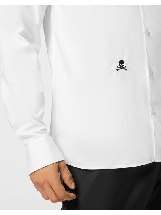 PHILIPP PLEIN PHILIPP PLEIN Koszula 26107 Biały Fitted Fit