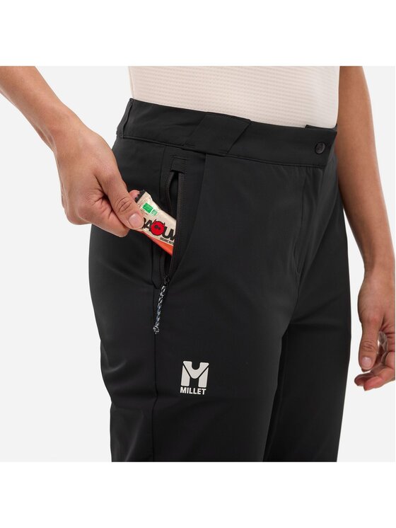 Millet Millet Spodnie outdoor Ubic Stretch Pant W Czarny Regular Fit