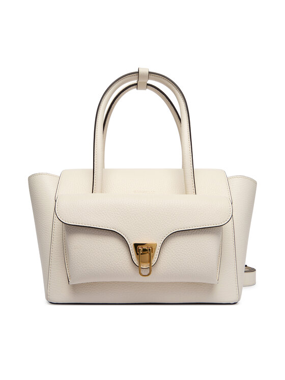 Coccinelle Coccinelle Ročna torba T8A Coccinelledouble Beat E1 T8A 18 02 01 Écru