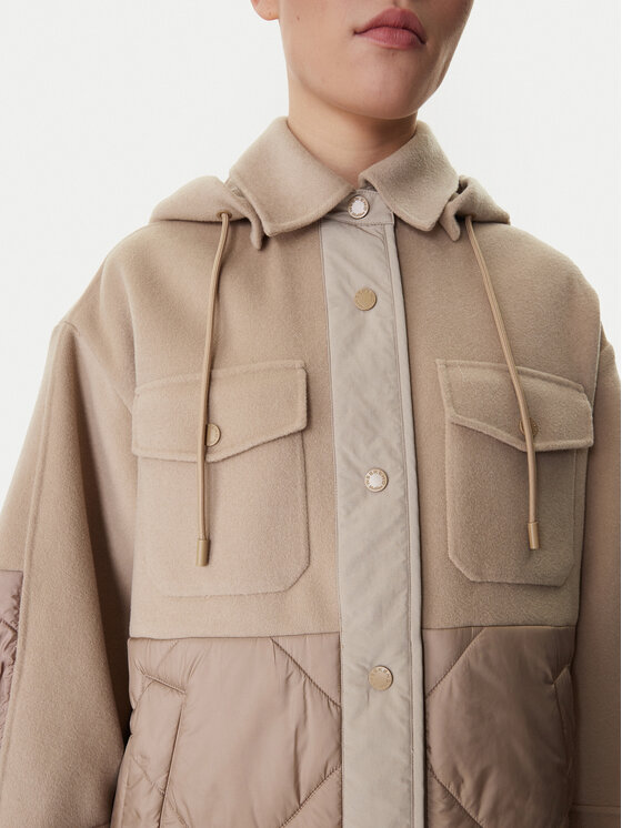 Weekend Max Mara Weekend Max Mara Átmeneti kabát Ossola 2615481011 Bézs Relaxed Fit