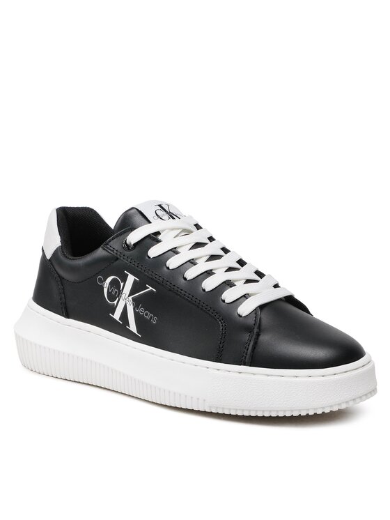 Calvin Klein Jeans Calvin Klein Jeans Αθλητικά Chunky Cupsole Laceup Mon Lth Wn YW0YW00823 Μαύρο