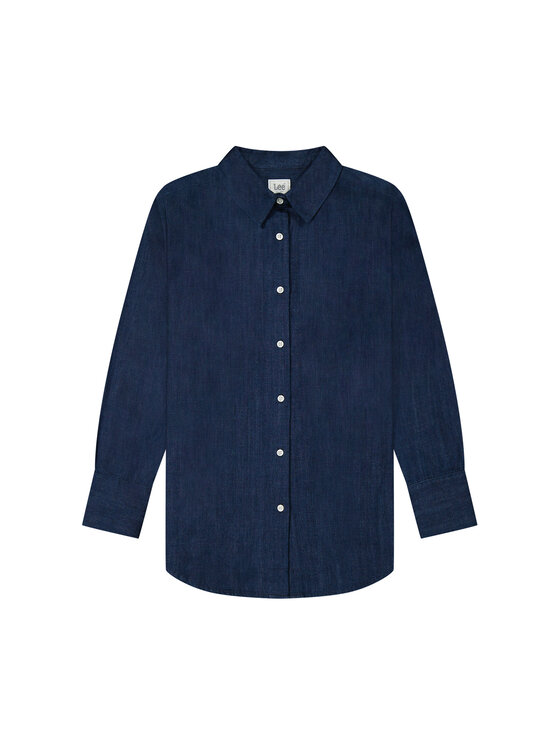 Lee Lee Koszula CLASSIC SHIRT Niebieski Regular Fit