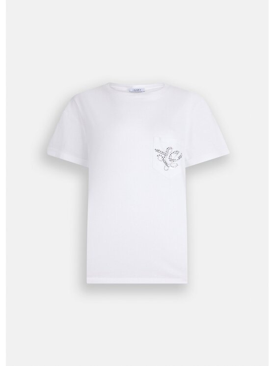 Liu Jo Liu Jo T-shirt UF5257JS904M9785 Bianco Regular Fit