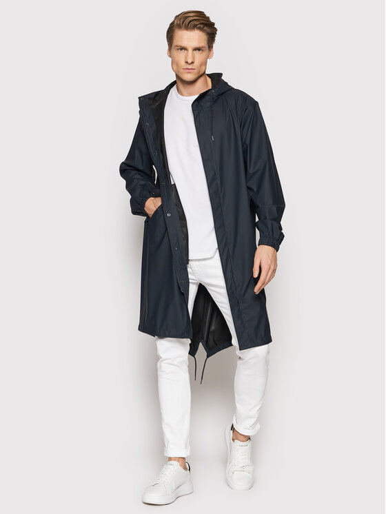 Rains Rains Nepremokavá bunda Unisex 18140 Tmavomodrá Regular Fit