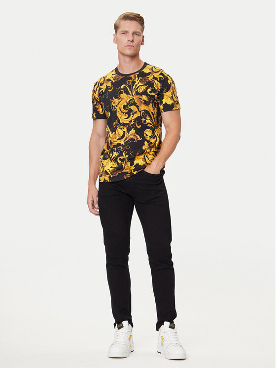 Versace Jeans Couture Versace Jeans Couture T-Shirt 79GAH6S0 JS515 Czarny Regular Fit