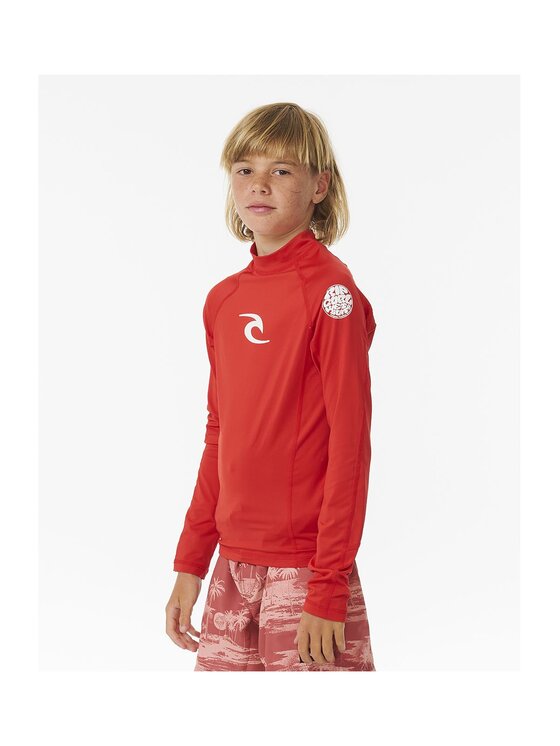 Rip Curl Rip Curl Koszulka do pływania Brand Wave Upf L/S-Boy Czerwony