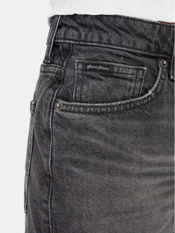 Guess Guess Džínové šortky W5GD0Y D5M71 Černá Regular Fit