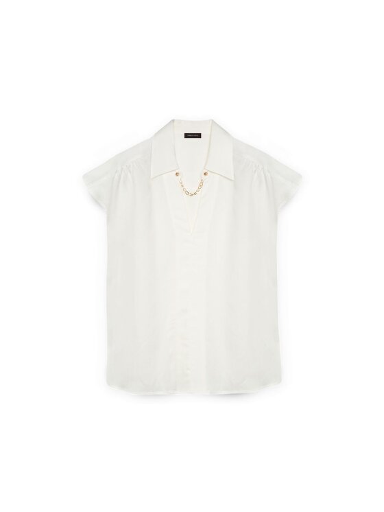 Fiorella Rubino Fiorella Rubino Bluzka 2730T002238N011 Biały Regular Fit