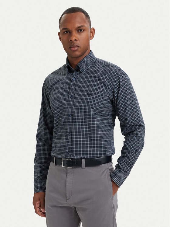 BOSS Cămașă Rickert_M 50567711 Bleumarin Regular Fit