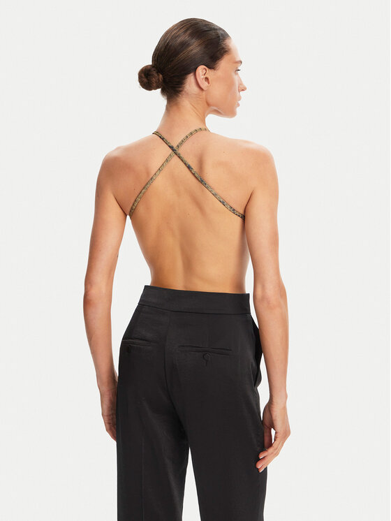 NORMA KAMALI NORMA KAMALI Bodi Mio KK424XPL165302 Rjava Slim Fit