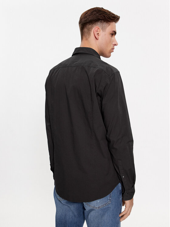HUGO Hugo Cămașă Ermo 50500216 Negru Slim Fit