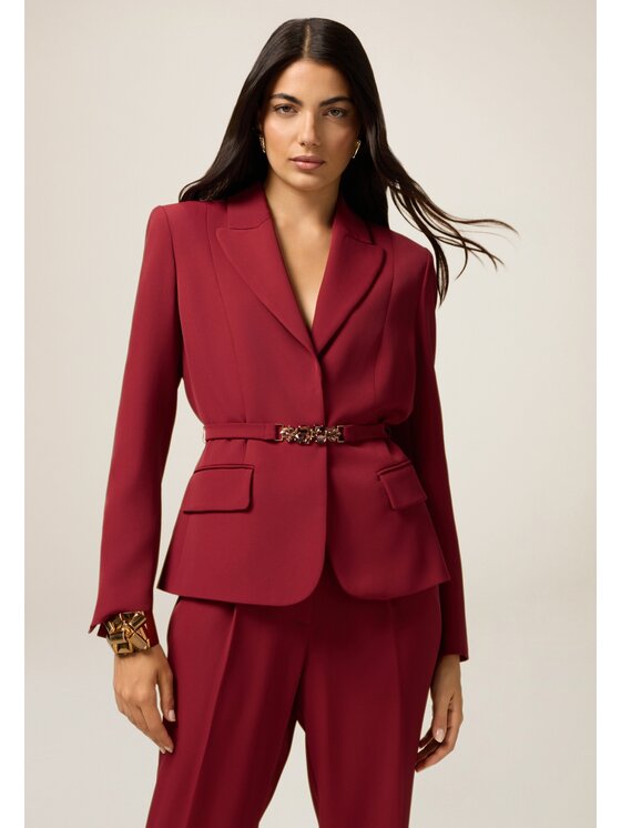 Oltre Oltre Giacca di transizione Q790R104576N036 Bordeaux Regular Fit